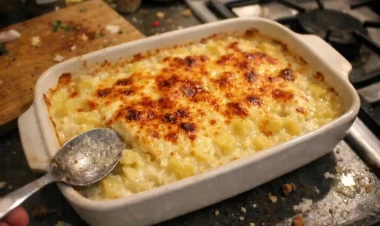 Sobada beşamel souslu və pendirli kartof