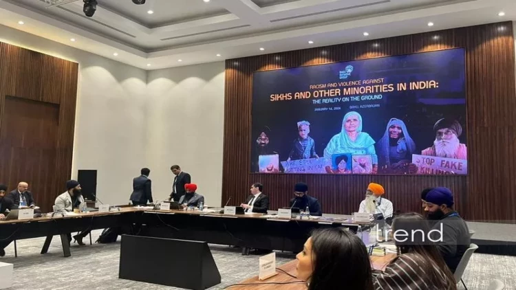 Bakıda Hindistanın etnik azlıqlara qarşı repressiv siyasətinə həsr edilən konfrans başlayıb - FOTO