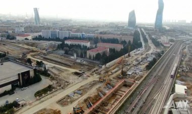 Bakıda yeni avtomobil yolunun tikintisi davam etdirilir