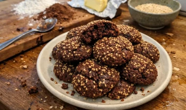 Çölü küncütlü xırtıldayan, içi yumşaq kakaolu peçenye