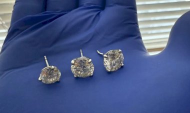 Florida polisi saxlanılan şəxsdən udduğu brilyant sırğaları müsadirə edib