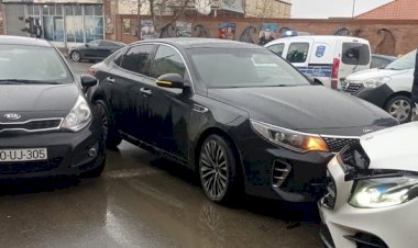 Gəncədə zəncirvari avtomobil qəzası olub, xəsarət alanlar var